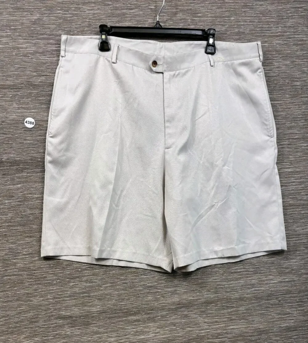 Donald Ross Khaki Chino Shorts Mens Size 40 Beige Casual Classic